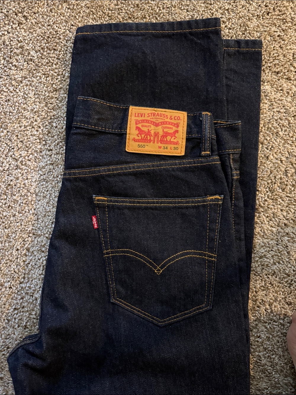 Levi's 550 Men's Slim Straight Jeans - Dark 34x30